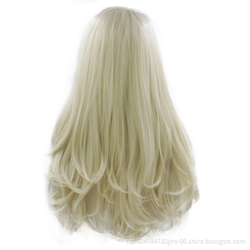 silver white anime long straight costume cosplay party hair wig